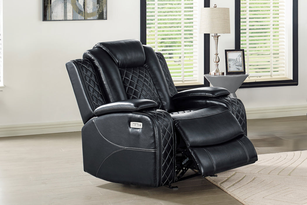 ORION GLIDER RECLINER W/ PWR FR & HR-BLACK