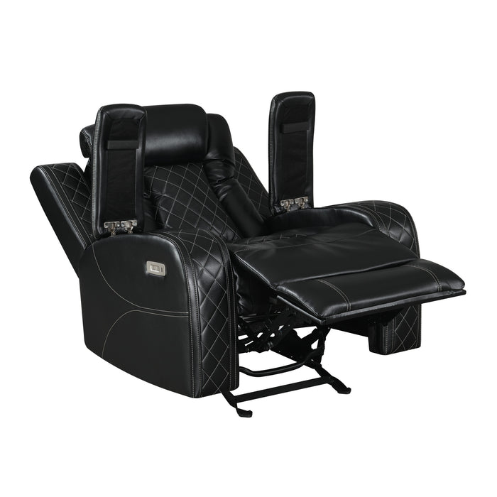 ORION GLIDER RECLINER W/ PWR FR & HR-BLACK