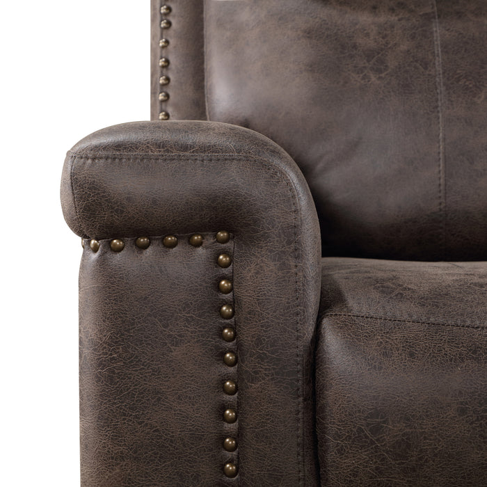 QUADE GLIDER RECLINER-MOCHA