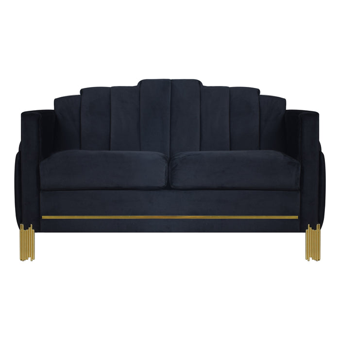 EMPIRE LIGHTED LOVESEAT-BLACK