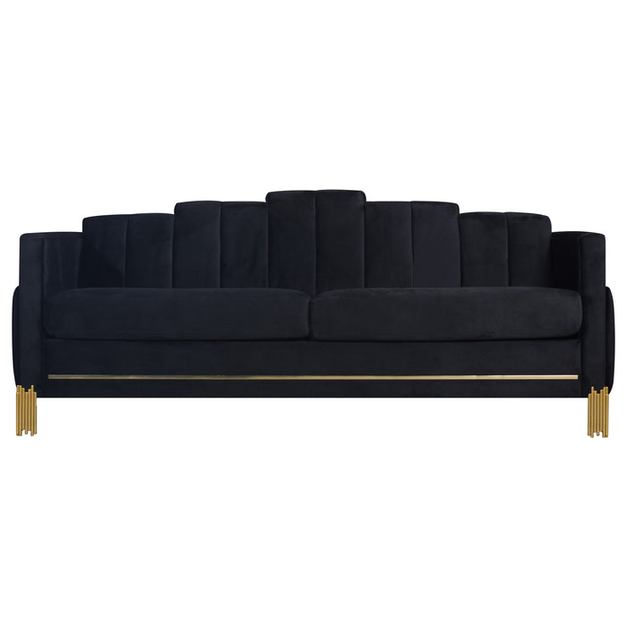 EMPIRE LIGHTED SOFA-BLACK