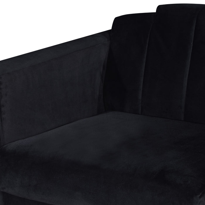 EMPIRE LIGHTED LOVESEAT-BLACK