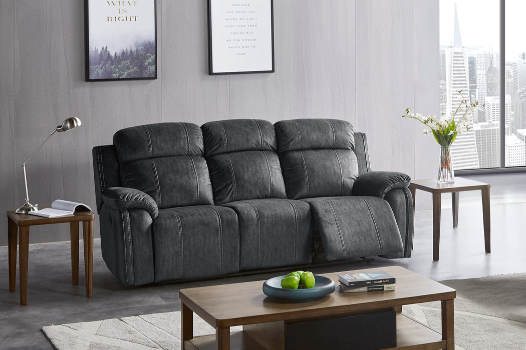 TANGO DUAL RECLINER SOFA-SHADOW