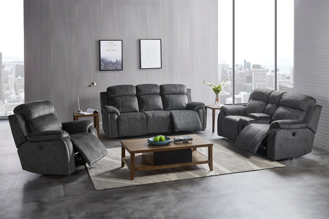 TANGO DUAL RECLINER SOFA W/PWR FR-SHADOW