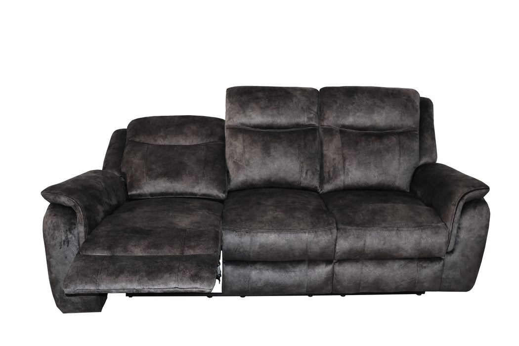 PARK CITY  SOFA W/DUAL RECLINER-SLATE