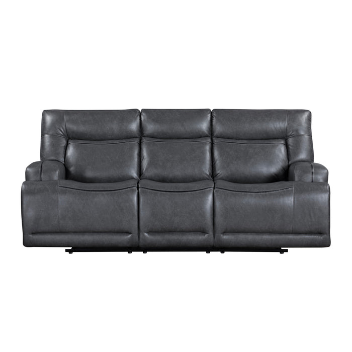 TITAN  SOFA W/DUAL RECLINER-GRAY