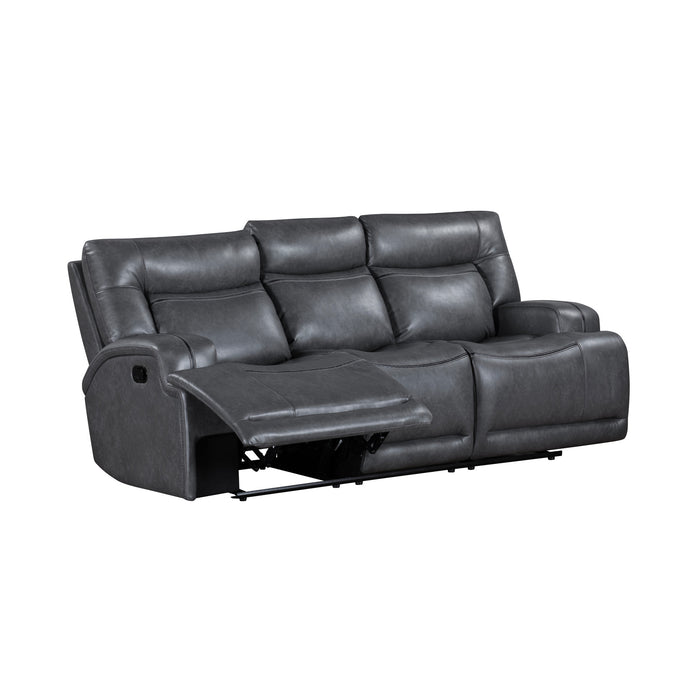 TITAN  SOFA W/DUAL RECLINER-GRAY