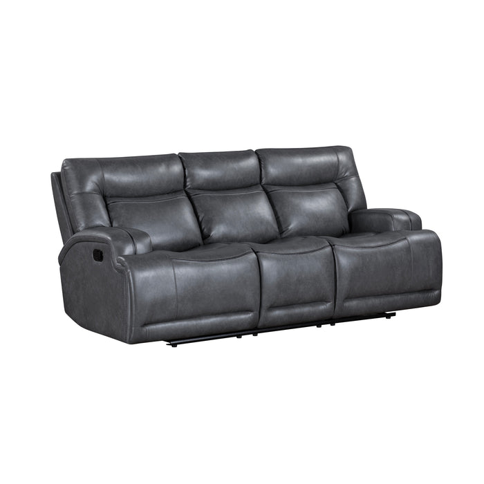 TITAN  SOFA W/DUAL RECLINER-GRAY