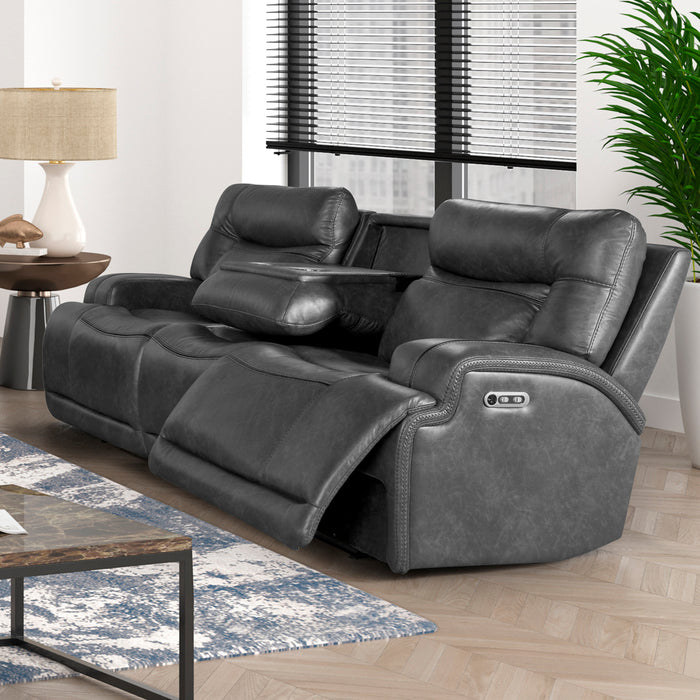 TITAN  SOFA W/PWR HR & FR-GRAY