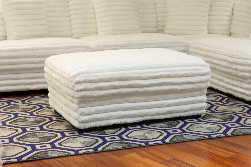 EMBRACE 41" OTTOMAN-WHITE