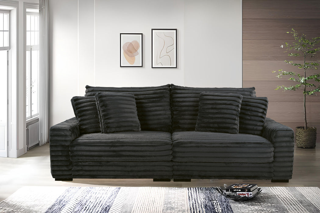 EMBRACE 41" OTTOMAN-CHARCOAL