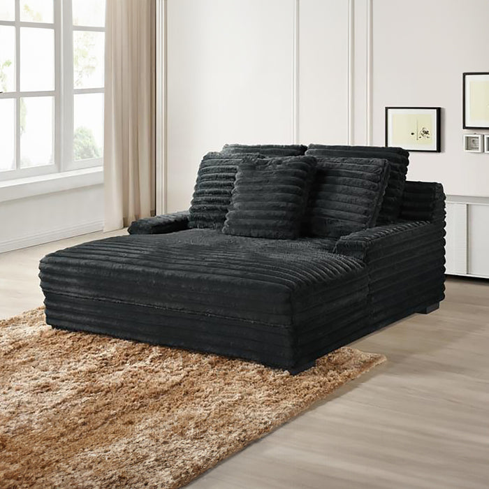 EMBRACE  DUAL CHAISE LOUNGE-CHARCOAL