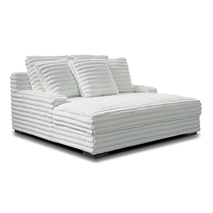 EMBRACE  DUAL CHAISE LOUNGE-WHITE