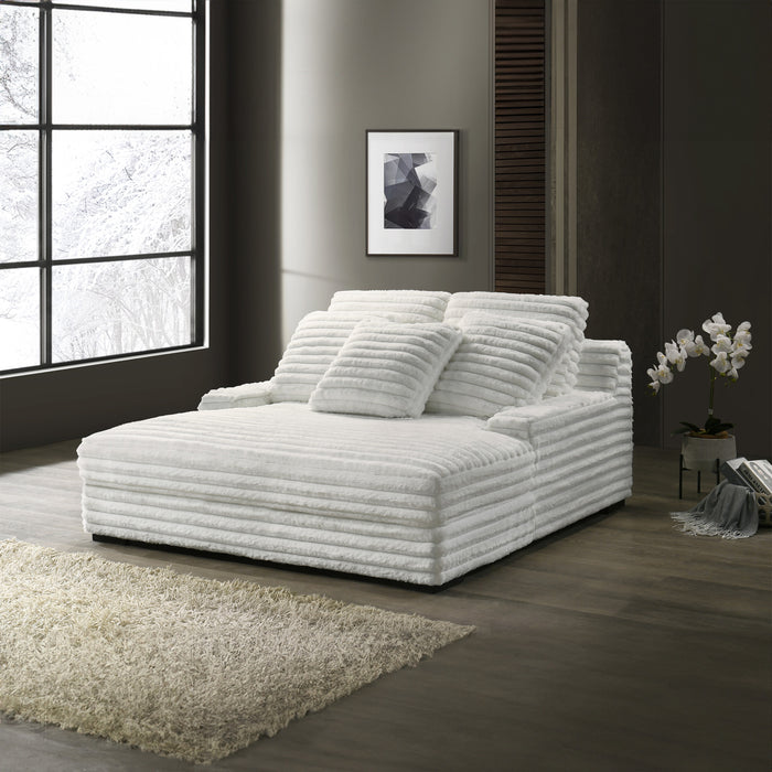 EMBRACE  DUAL CHAISE LOUNGE-WHITE