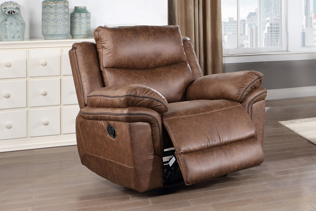 RYLAND GLIDER RECLINER- BROWN