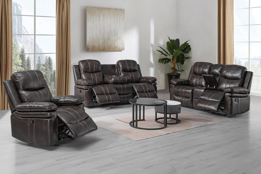 KELLEN GLIDER RECLINER W/PWR FR-BROWN