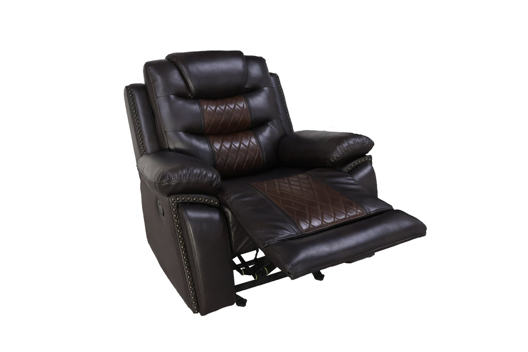 NIKKO GLIDER RECLINER-BROWN