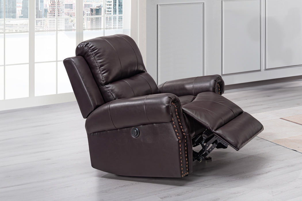 SIERRA GLIDER RECLINER W/PWR FR-BROWN