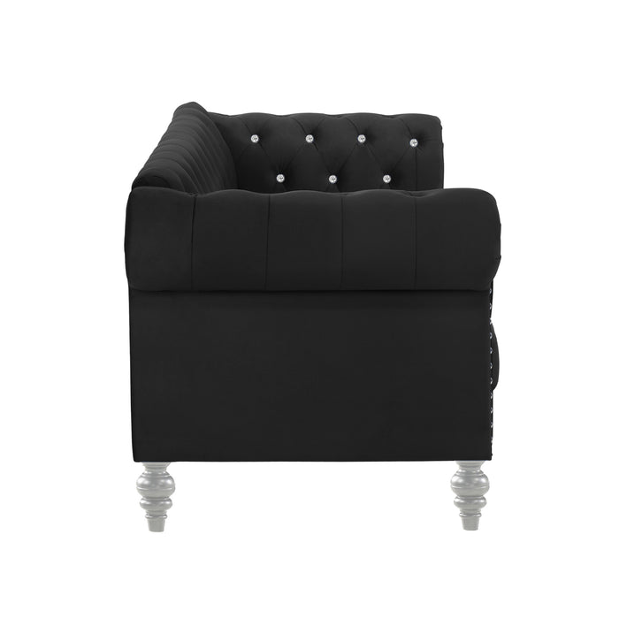 EMMA CRYSTAL SOFA-BLACK