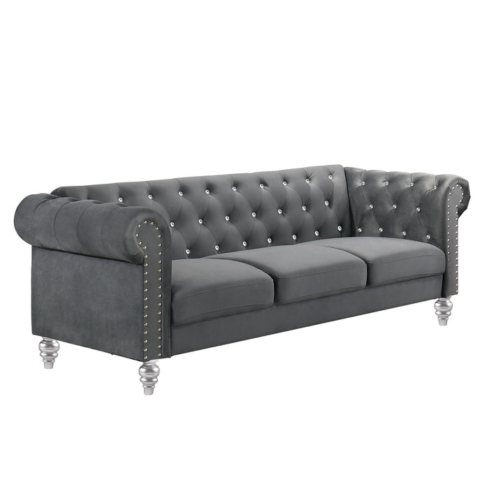 EMMA CRYSTAL SOFA-GRAY