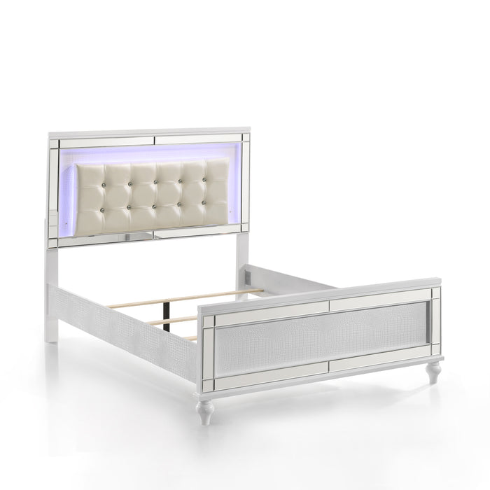 VALENTINO 4/6 FULL BED - WHITE