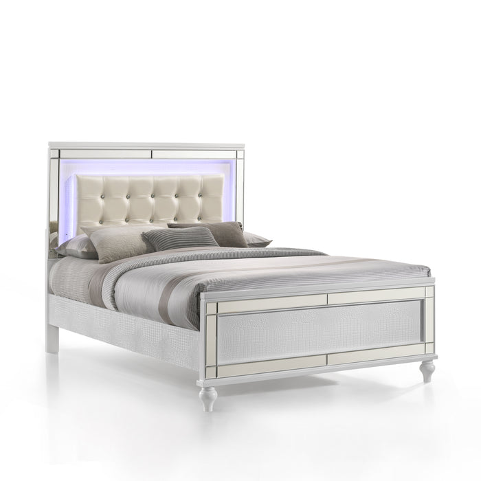 VALENTINO 4/6 FULL BED - WHITE