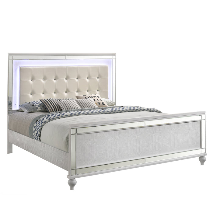 VALENTINO 5/0 Q BED - WHITE