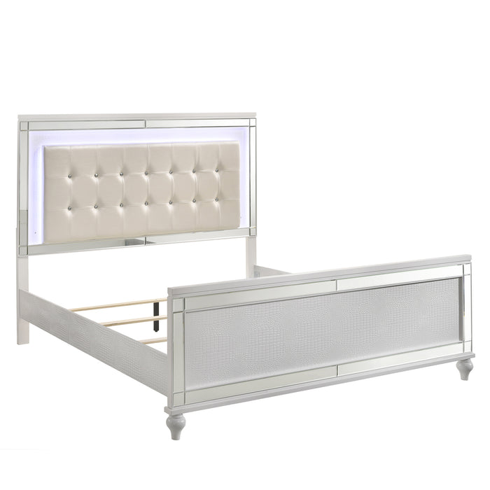 VALENTINO 5/0 Q BED - WHITE