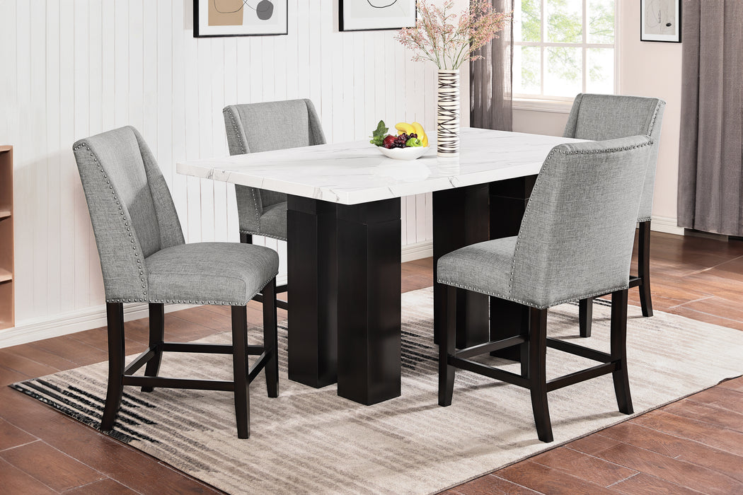 FAUST ADJUSTABLE TABLE W / 4 COUNTER CHAIR