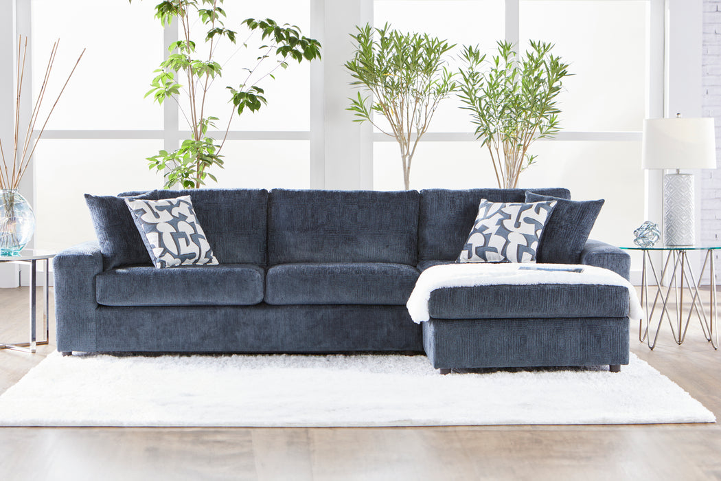 TRISTAN  2 PC CHAISE SECTIONAL - INDIGO BLUE