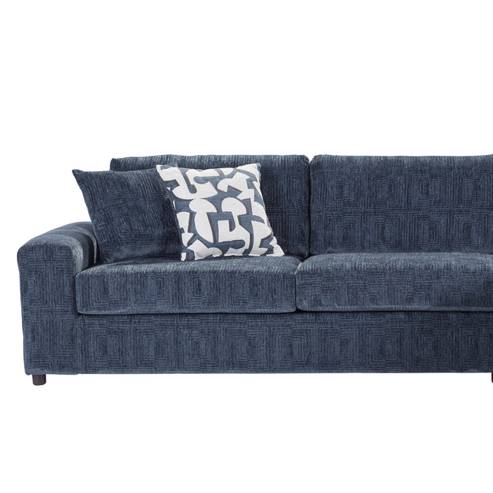 TRISTAN  2 PC CHAISE SECTIONAL - INDIGO BLUE