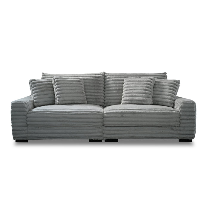 EMBRACE - 2 PC SOFA (10r+10l) GRAY