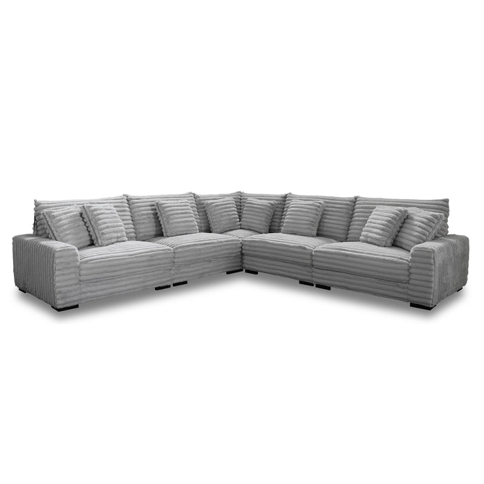 EMBRACE - 5 PC SECTIONAL (10R+10L+10A+10A+16W)) GRAY