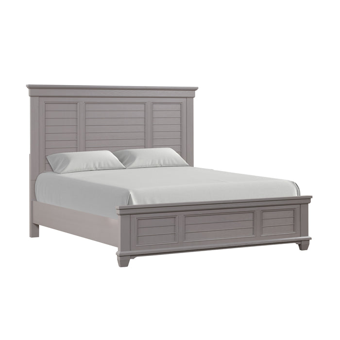 JAMESTOWN - 6/6 EK BED GRAY