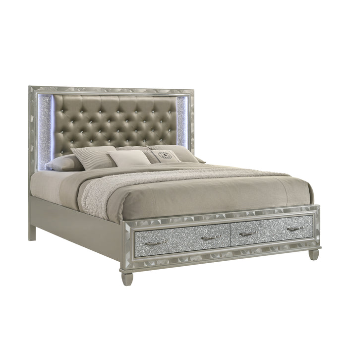 RADIANCE STORAGE - 6/6 EK STG BED -SILVER