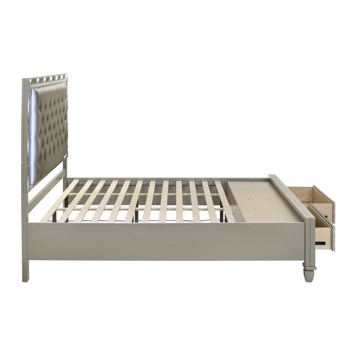 RADIANCE STORAGE - 6/6 EK STG BED -SILVER