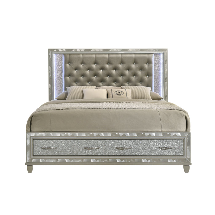 RADIANCE STORAGE - 6/6 EK STG BED -SILVER