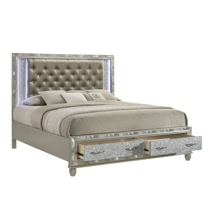 RADIANCE STORAGE - 6/6 EK STG BED -SILVER