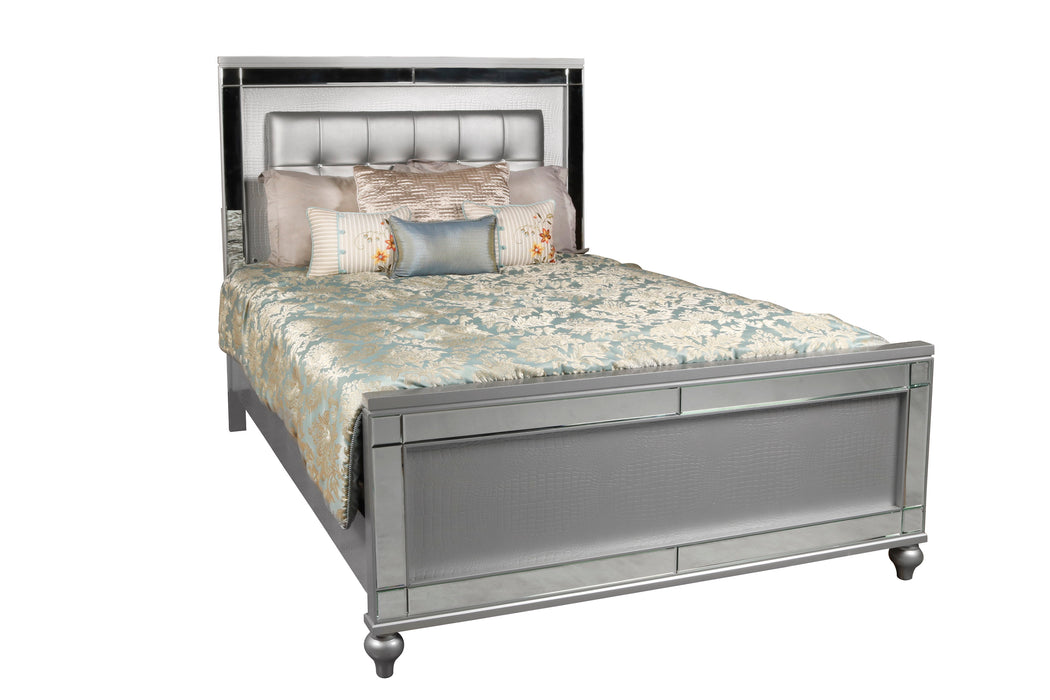 VALENTINO 5/0 Q BED - SILVER