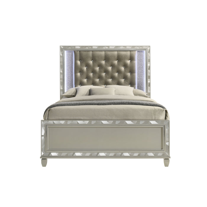 RADIANCE - 5/0 Q BED -SILVER