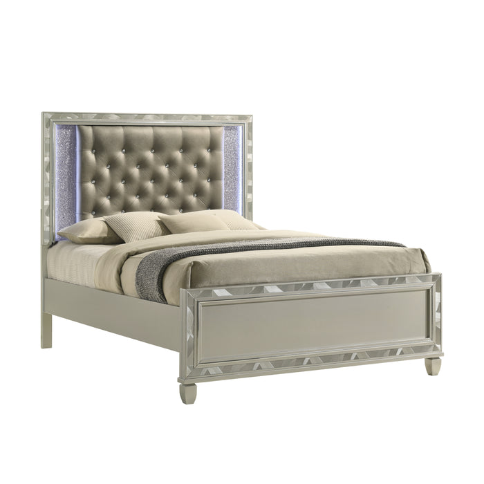 RADIANCE - 5/0 Q BED -SILVER