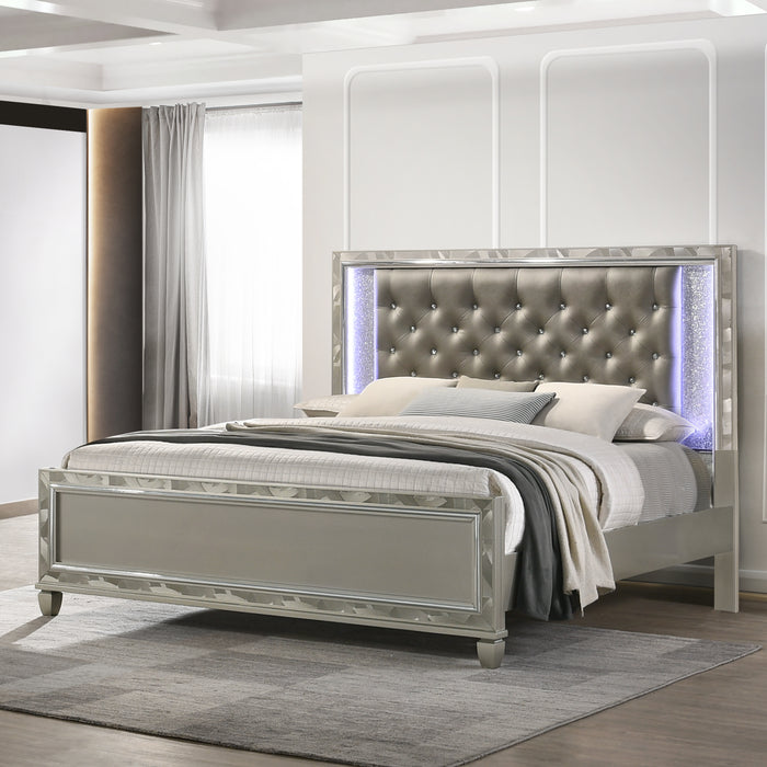 RADIANCE - 5/0 Q BED -SILVER