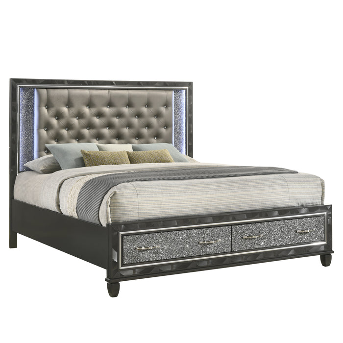 RADIANCE STORAGE - 6/6 EK STG BED -BLACK