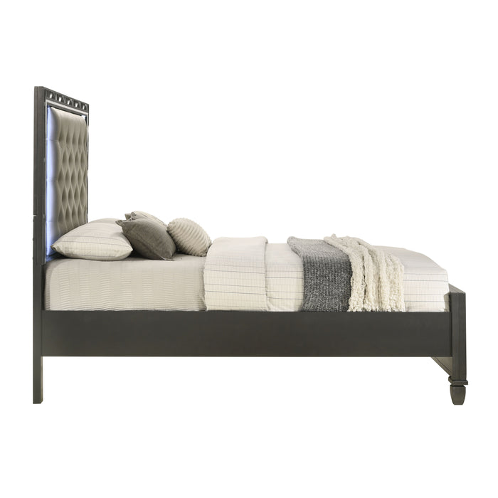 RADIANCE - 5/0 Q BED -BLACK