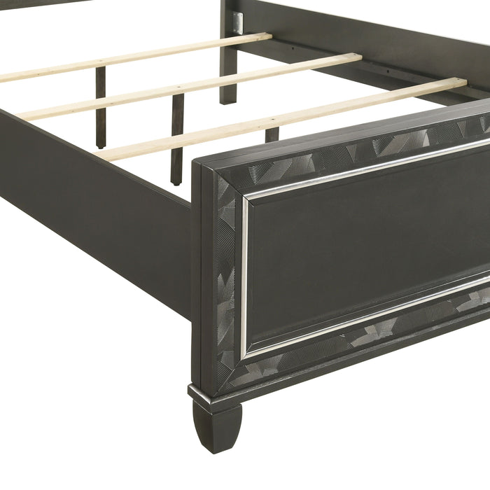 RADIANCE - 5/0 Q BED -BLACK