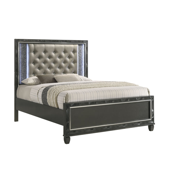 RADIANCE - 5/0 Q BED -BLACK