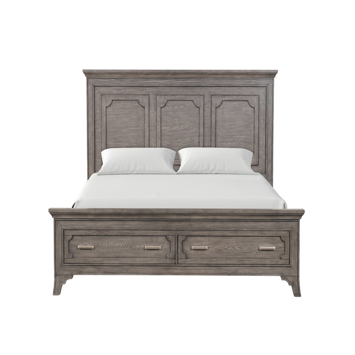 LISBON 5''0" QUEEN BED-GRAY