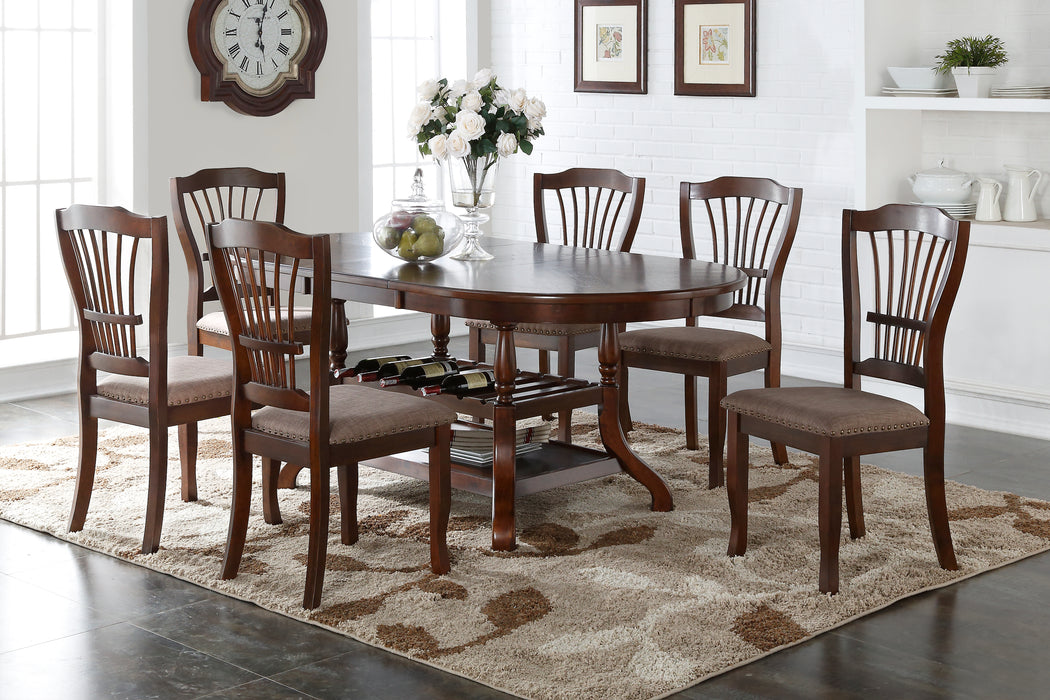 BIXBY DINING TABLE + 6 CHAIRS