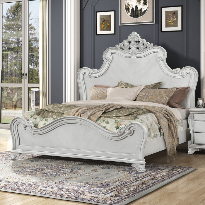 CAMBRIA HILLS 6/0 WK PANEL BED - MIST GRAY