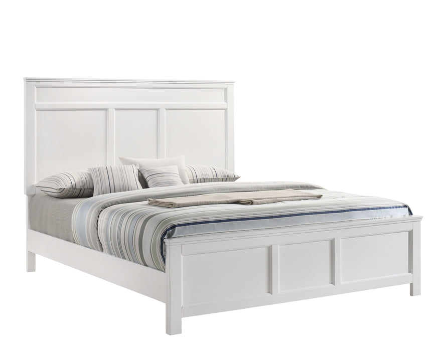 ANDOVER 5/0 Q BED -WHITE